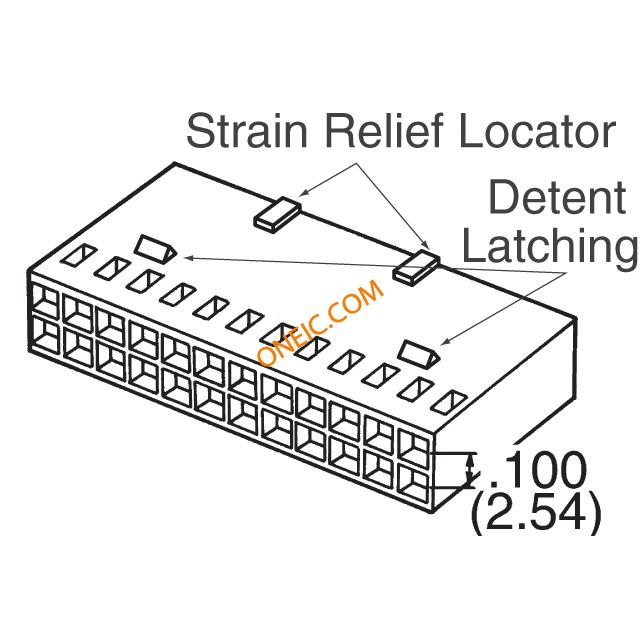 AMPMODU Double Row Housing