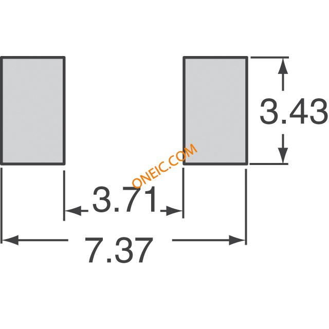 IHLP2525CZER Series Footprint