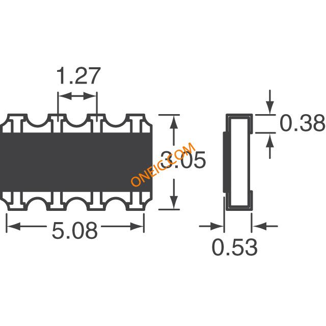 Thumbnail CRA12E08310R0JTR