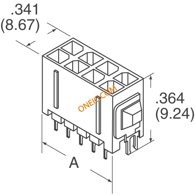 Vertical Thru Hole Header Dual Row