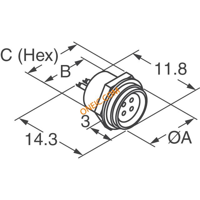 HR25 Receptacle Push Pull