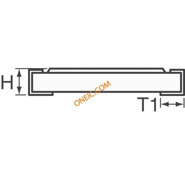 CRCW HP 402, 603, 805, 1206, 2010, 2512 Side