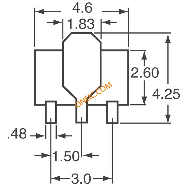 SOT-89 Bottom