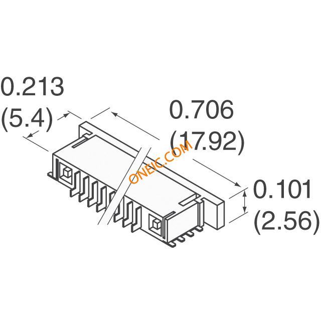 FPC Connector-Rt Angl-10 Position