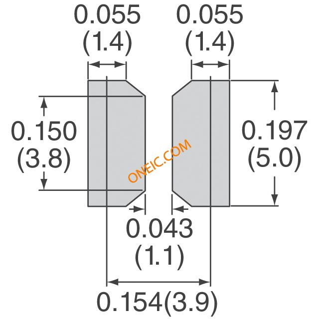 VLC5045 Series Footprint