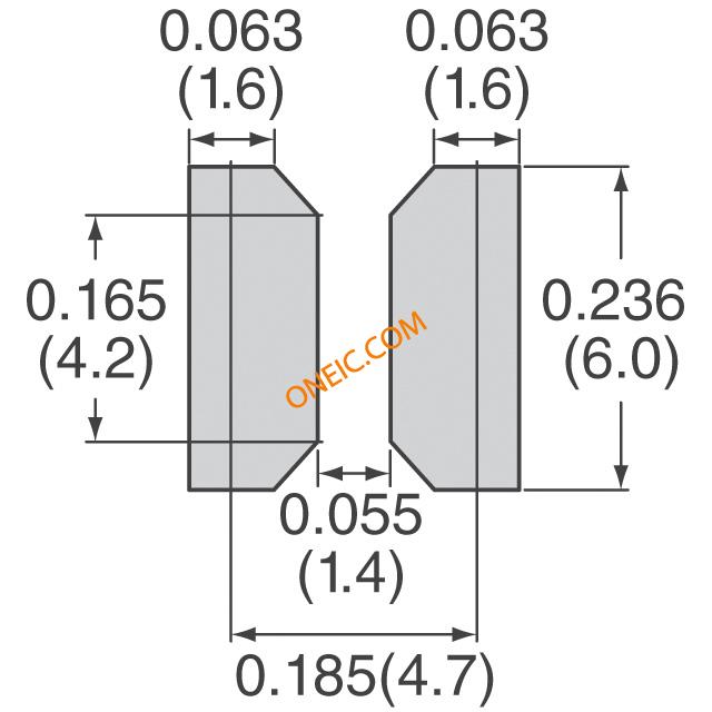 VLC6045 Series Footprint