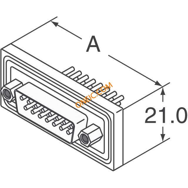 D-Sub Male PCB Vertical 15-Position